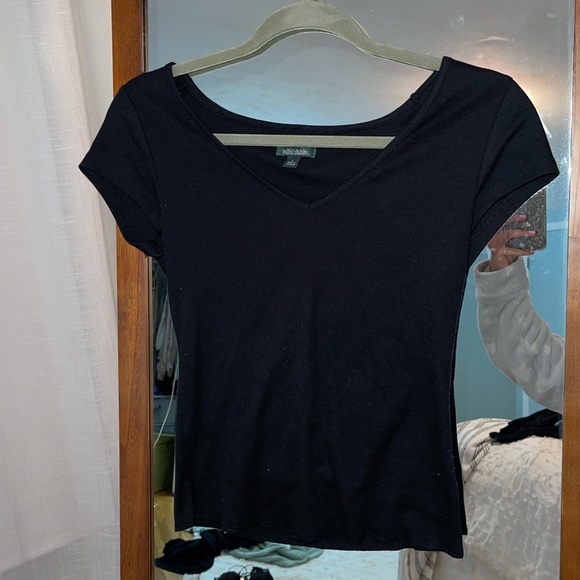 wild fable Tops - Wild fable black V neck t shirt. Size small